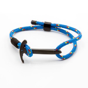 Armband IJsbijl Zwart Staal Blauw