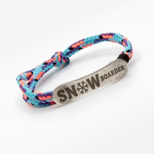 Armband Snowboard Nikkelvrij Blauw Fluo Mix