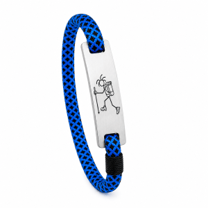Mountain-Scape Signature Armband Hiker Zwart Blauw