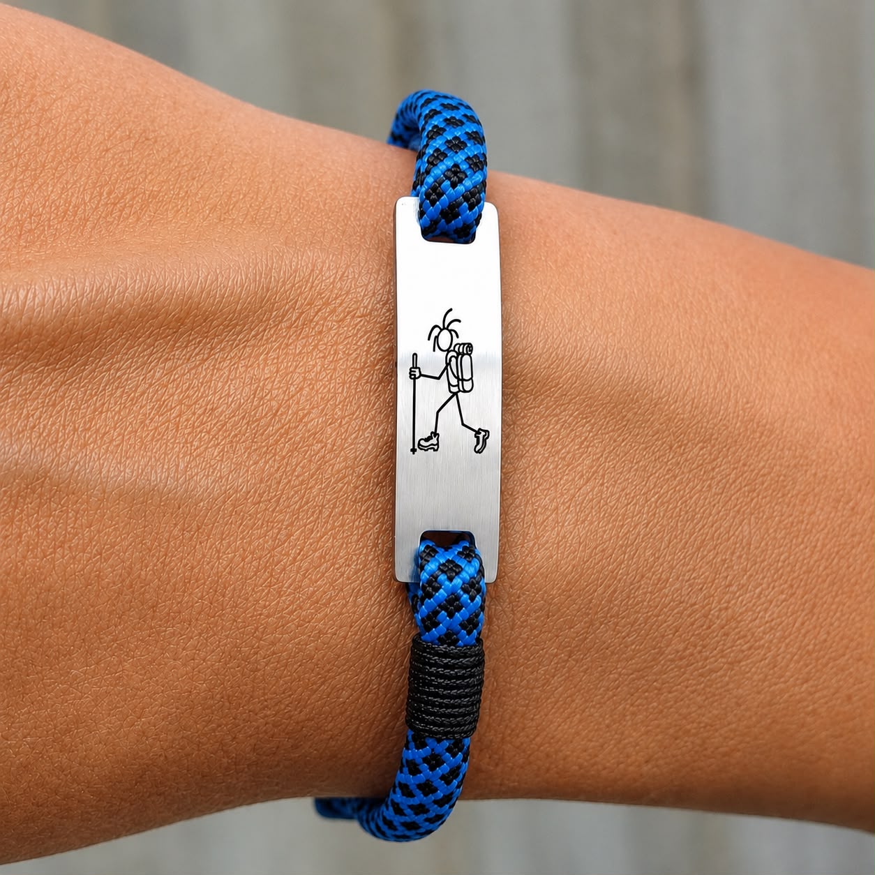 Mountain-Scape Signature Armband Hiker Zwart Blauw - Afbeelding 2
