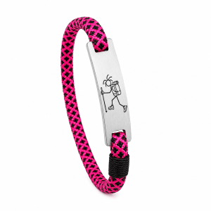 Mountain-Scape Signature Armband Hiker Zwart Roze