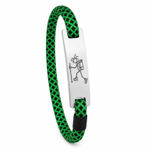 Mountain-Scape Signature Armband Hiker Zwart Groen