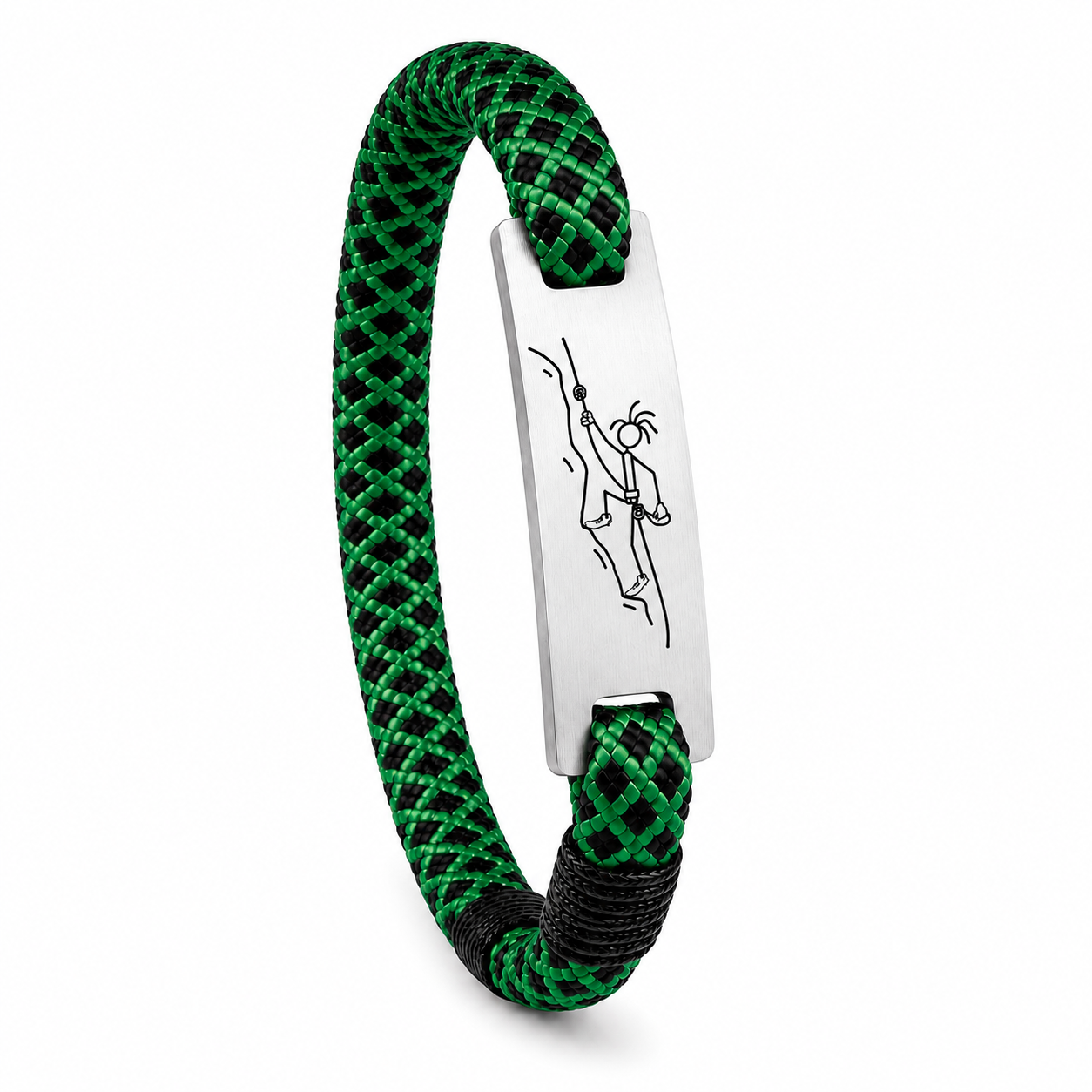 Mountain-Scape Signature Armband Klimmer Zwart Groen