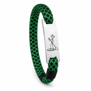 Mountain-Scape Signature Armband Supper Zwart Groen