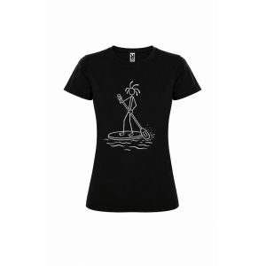 Mountain-Scape Signature T-Shirt Supper Dames Zwart Wit