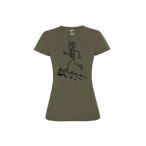 Mountain-Scape Signature T-Shirt Trailrunner Dames Legergroen Zwart