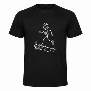 Mountain-Scape Signature T-Shirt Trailrunner Heren Zwart Wit