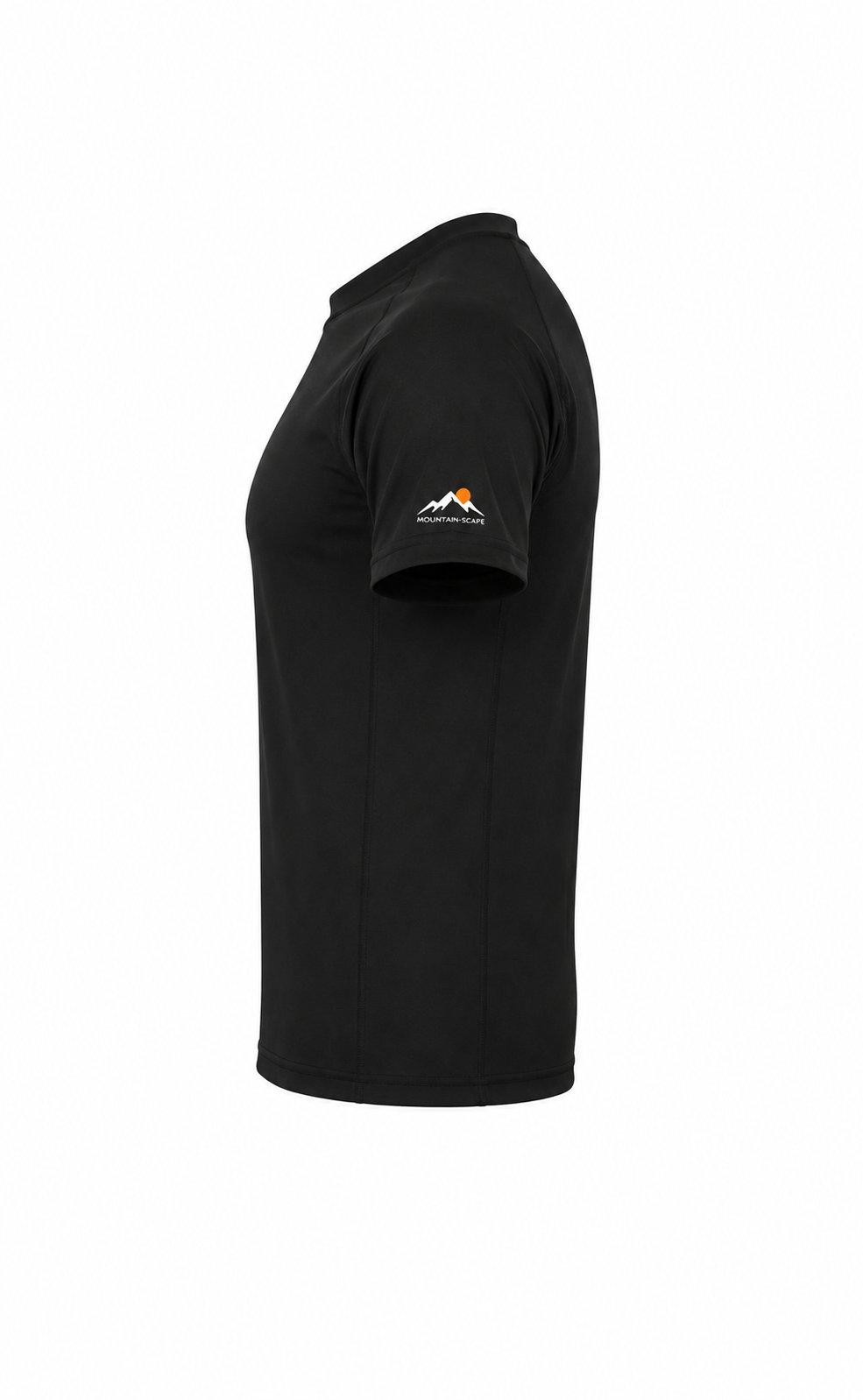 t shirt heren zwart zijkant met logo
