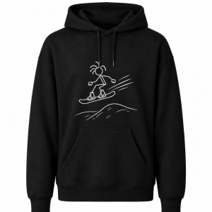 msh snowboarder bw