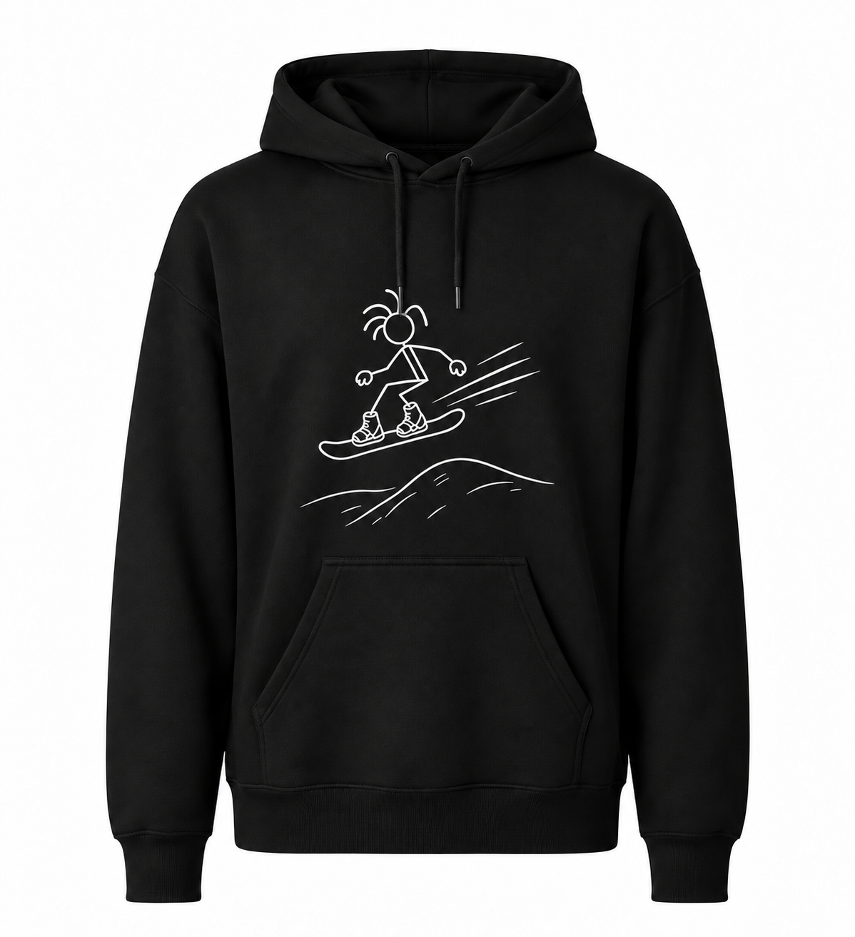 msh snowboarder bw